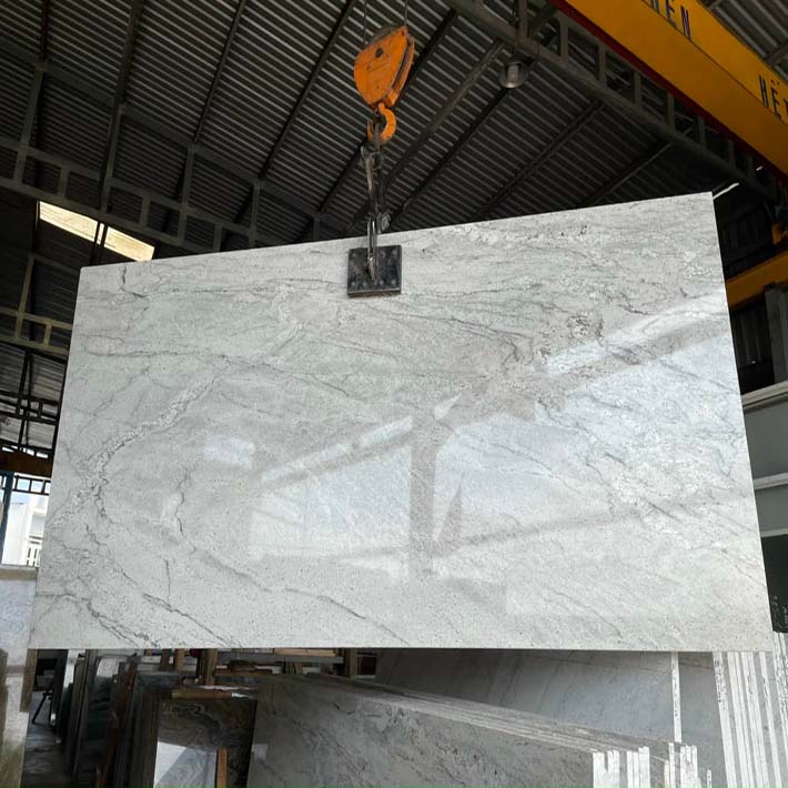 đá hoa cương marble onyx trắng vân xanh